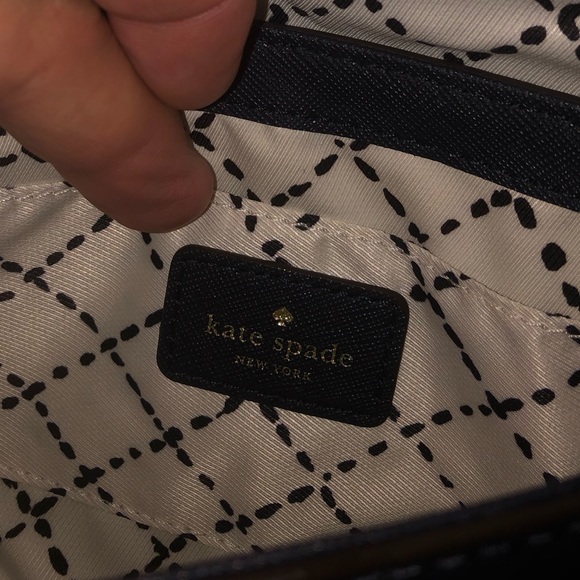 Kate Spade Newbury Lane Sally Small Dark Navy Blue Purse - Picture 10 of 10